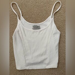 Urban Outfitters Cream Ribbed Top